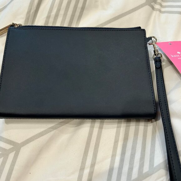 NWT - Kate Spade Beep Beep Medium Wristlet Blazer Blue VW Bu - Picture 3 of 7
